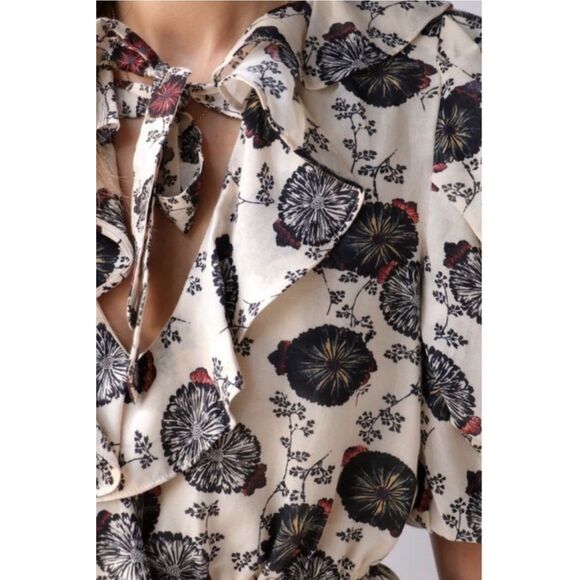 Ulla Johnson Nadya top blouse gardenia floral size 6 - Picture 4 of 14